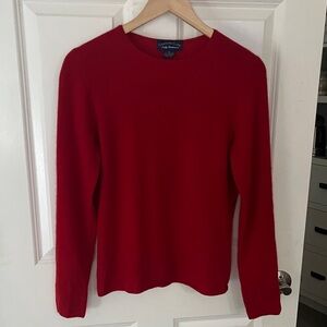Charter Club 2 ply Cashmere Red Crew Neck Sweater Sz medium